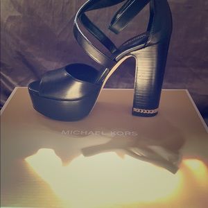 MK platform heels